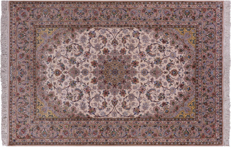 Signed Persian Isfahan Hand Knotted Wool & Silk Area Rug - Manhattan Rugs