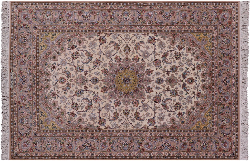 Signed Persian Isfahan Handmade Wool & Silk Rug - Manhattan Rugs