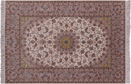 Signed Persian Isfahan Handmade Wool & Silk Rug - Manhattan Rugs