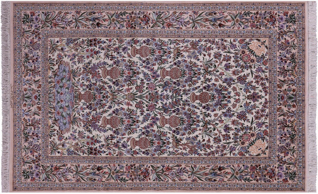 Persian Isfahan Wool & Silk Hand Knotted Area Rug - Manhattan Rugs