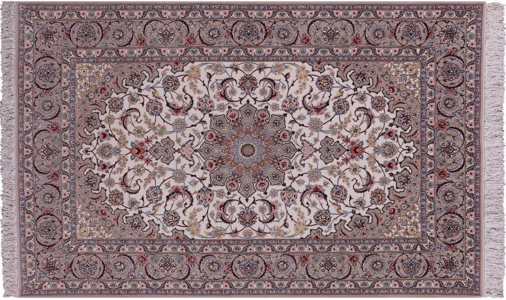 Persian Isfahan Wool & Silk Hand Knotted Rug - Manhattan Rugs