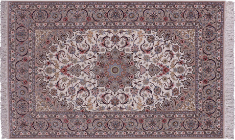 Persian Isfahan Wool & Silk Hand Knotted Rug - Manhattan Rugs