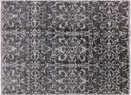 Modern Hand Knotted Wool & Silk Rug - Manhattan Rugs