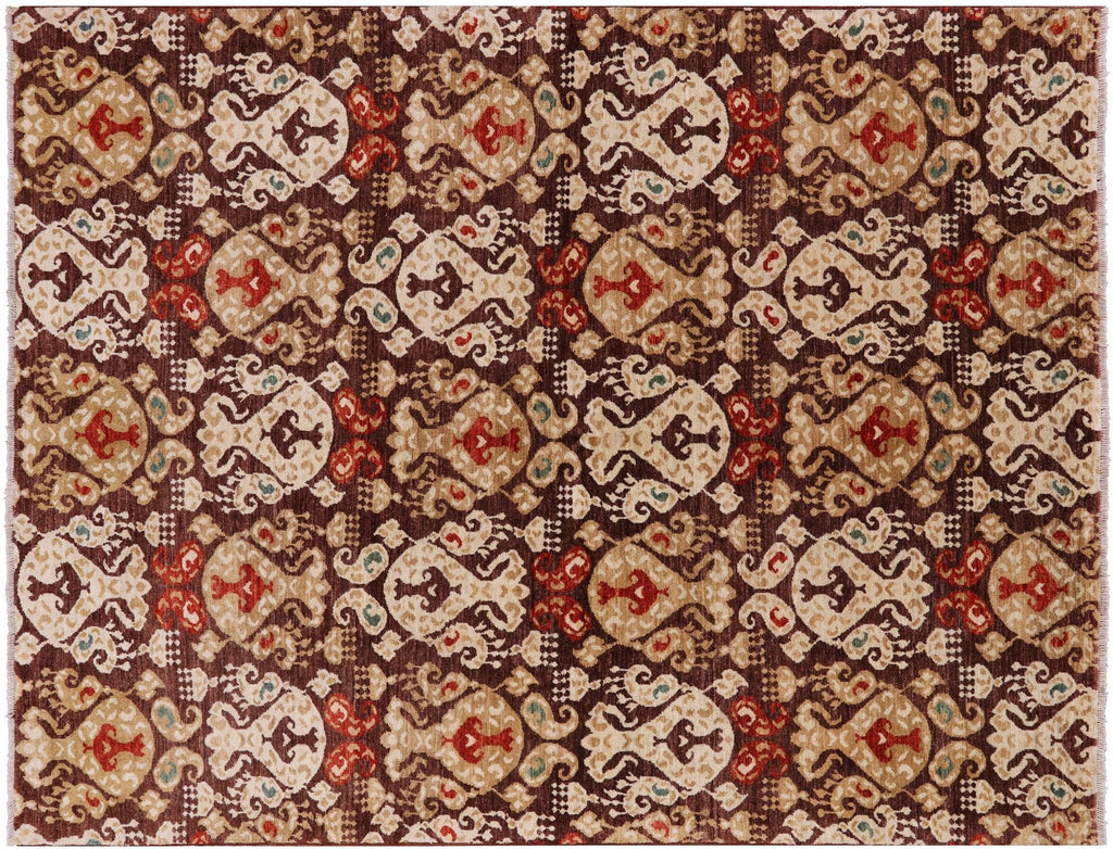 Ikat Hand Knotted Wool Rug - Manhattan Rugs