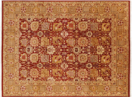 Red Persian Tabriz Handmade Rug - Manhattan Rugs