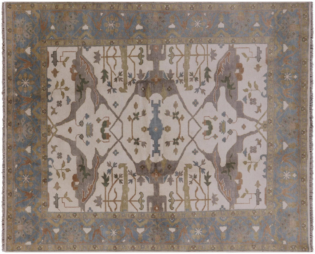 Turkish Oushak Hand Knotted Wool Rug - Manhattan Rugs