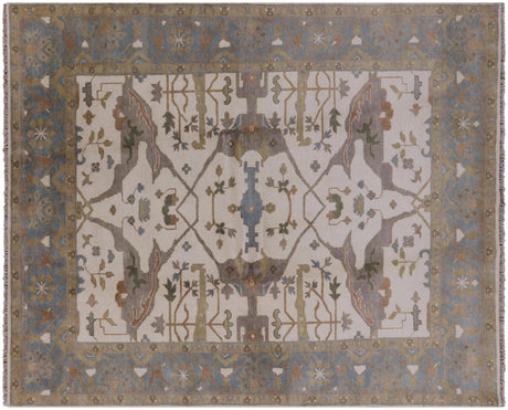 Turkish Oushak Hand Knotted Wool Rug - Manhattan Rugs
