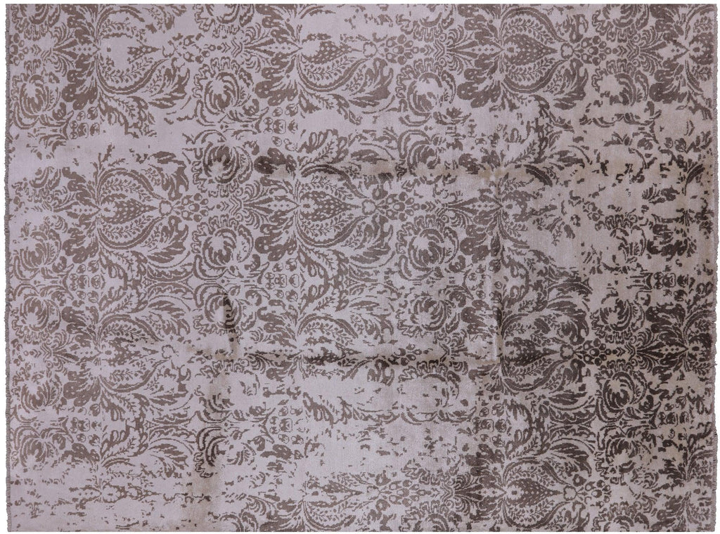 Modern Hand Knotted Silk Rug - Manhattan Rugs