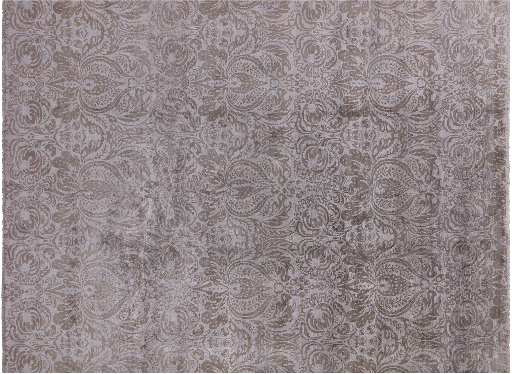 SUPER SALE 8' 10" X 11' 8" Modern Silk Hand Knotted Rug - W267