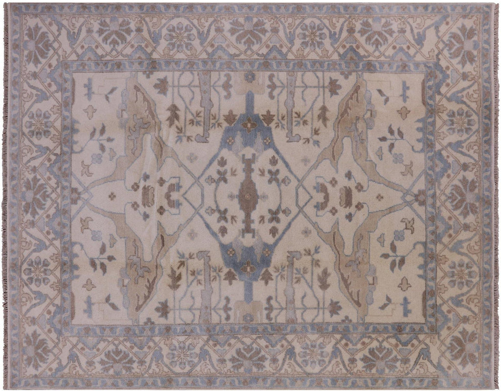 Turkish Oushak Hand Knotted Wool Rug - Manhattan Rugs