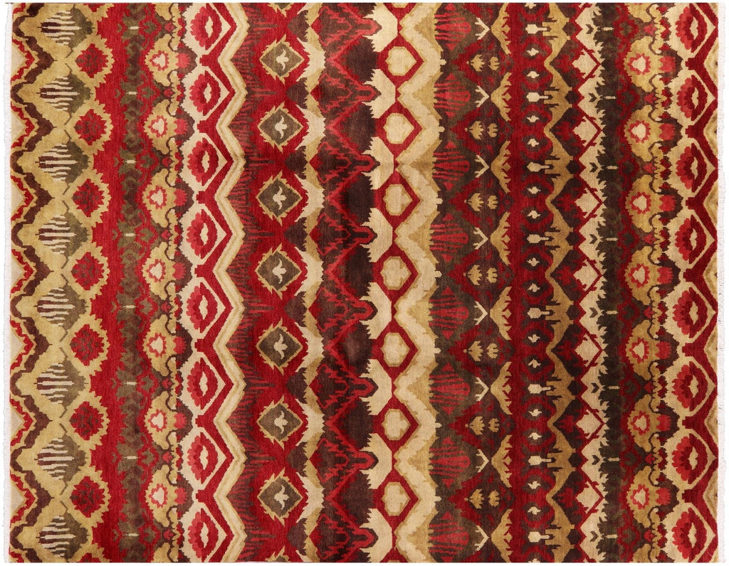 Hand Knotted Ikat Wool Rug - Manhattan Rugs
