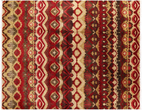 Hand Knotted Ikat Wool Rug - Manhattan Rugs