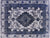 Blue Overdyed Hand Knotted Wool Rug - Manhattan Rugs