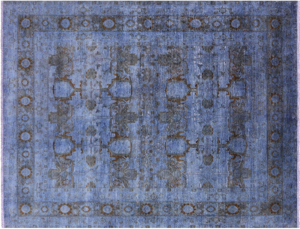 Overdyed Full Pile Hand-Knotted Wool Rug - Manhattan Rugs