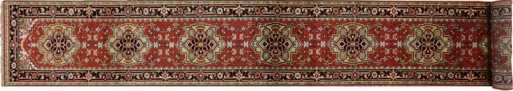 Heriz Serapi Hand Knotted Wool Runner Rug - Manhattan Rugs