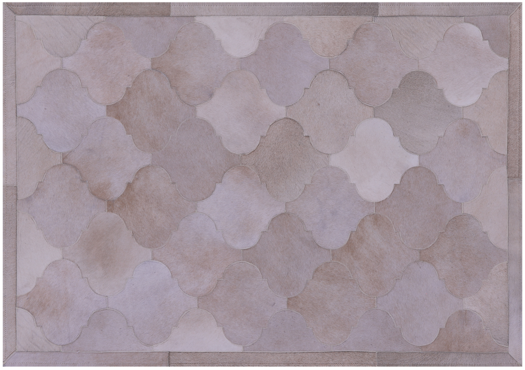 Champagne Natural Cowhide Hand Stitched Rug - Manhattan Rugs