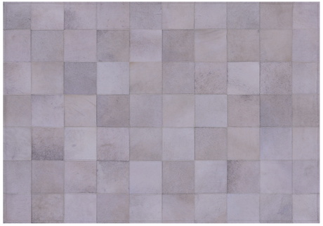 White Natural Cowhide Hand Stitched Rug - Manhattan Rugs