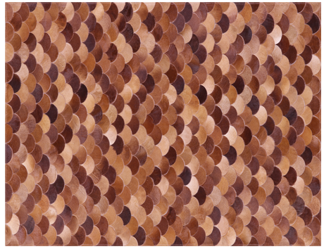 Brown Natural Cowhide Hand Stitched Rug - Manhattan Rugs