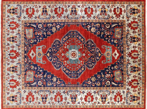 Hand Knotted Fine Serapi Rug 9' 1
