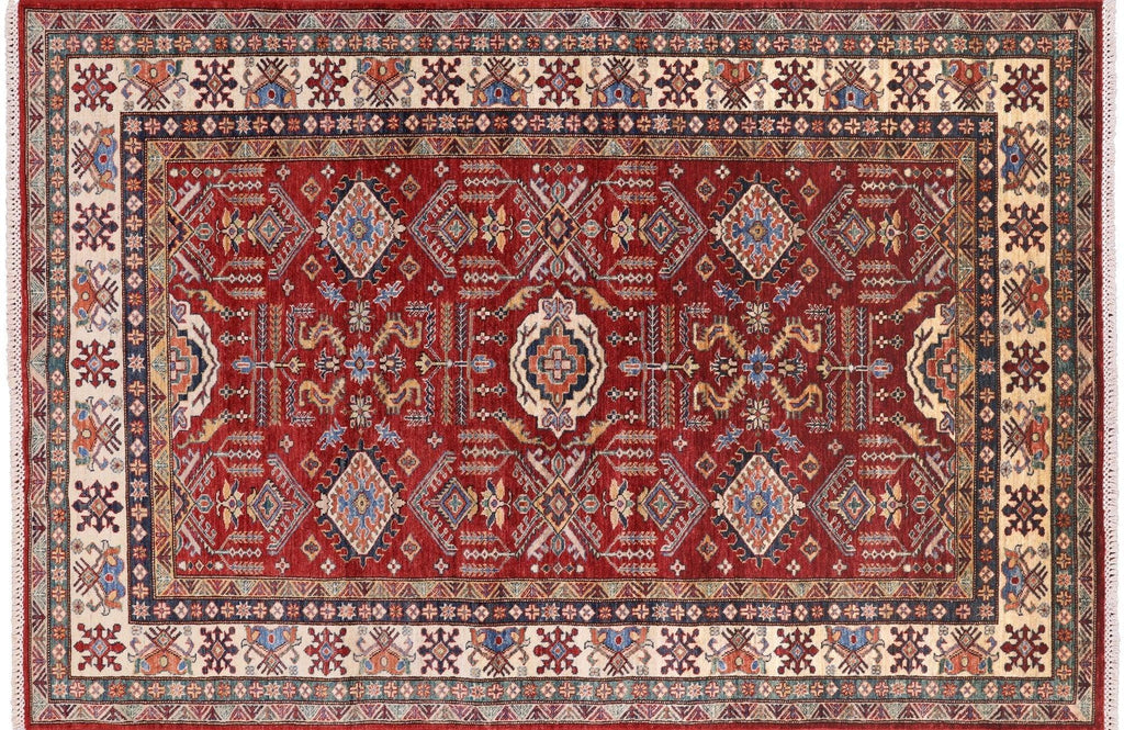 Hand Knotted Super Kazak Wool Area Rug - Manhattan Rugs