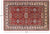 Red Hand Knotted Super Kazak Wool Area Rug 5' 7" X 8' 4" - P8931