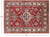Red Super Kazak Handmade Wool Area Rug 4' 10" X 6' 8" - P9030