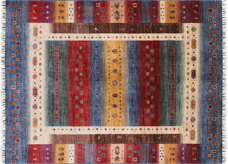 Tribal Persian Gabbeh Handmade Wool Rug - Manhattan Rugs