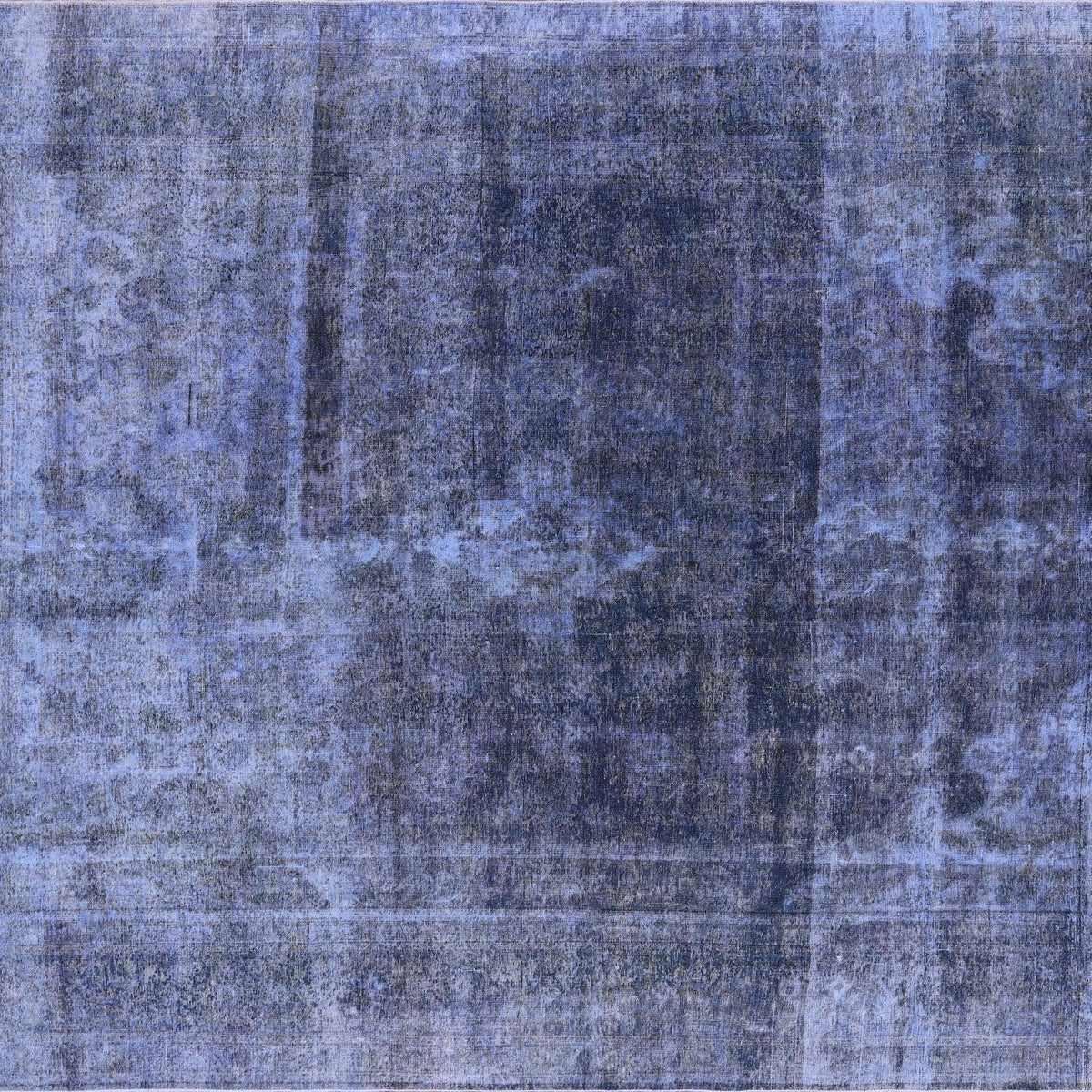 Overdyed Hand Knotted Wool Area Rug 9' 5
