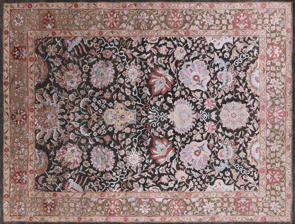 Hand Knotted Silk With Oxidized Wool Rug - Manhattan Rugs