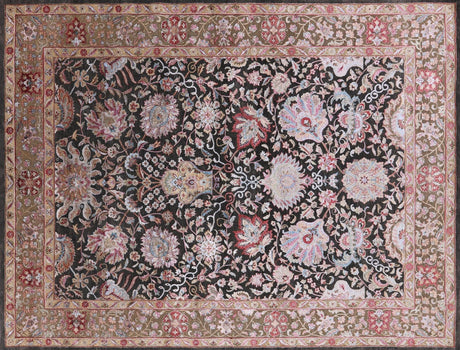 Hand Knotted Silk With Oxidized Wool Rug - Manhattan Rugs