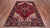 Red 6' 6" X 9' 4" Vintage Persian Heriz Serapi Hand Knotted Wool Rug - Q25214