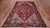Red 7' 1" X 10' 5" Vintage Persian Heriz Serapi Hand-Knotted Wool Rug - Q25100