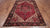 Red 6' 7" X 9' 3" Vintage Persian Heriz Serapi Handmade Wool Rug - Q25185