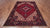 Red 6' 10" X 9' 7" Vintage Persian Heriz Serapi Handmade Wool Rug - Q25101