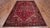 Red 6' 10" X 9' 11" Vintage Persian Heriz Serapi Hand Knotted Wool Rug - Q25225