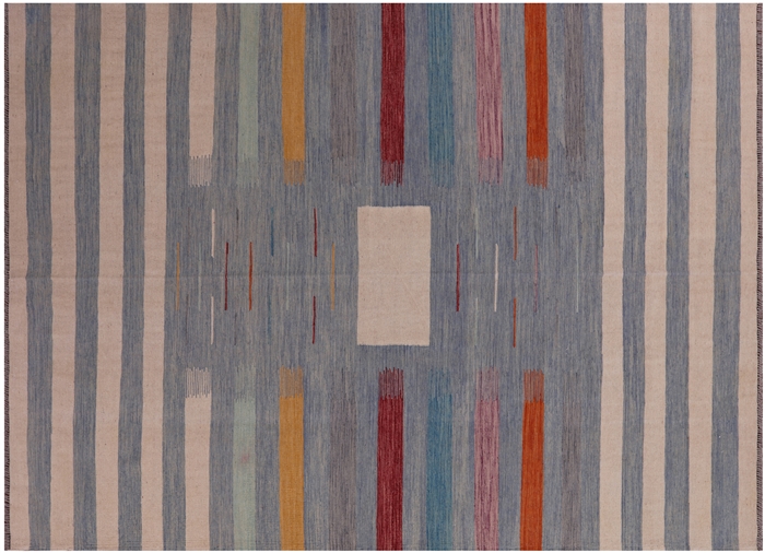 Kilim Flat Weave Wool On Wool Rug 8' 0