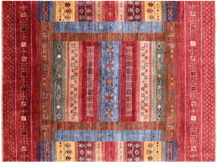 Handmade store Gabbeh Wool Rug 2x5, Oriental Rug